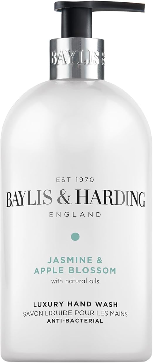 Baylis & Harding Jasmine and Apple Blossom Anti-Bacterial Hand Wash, 500 ml (Pack of 3) - Vegan Friendly