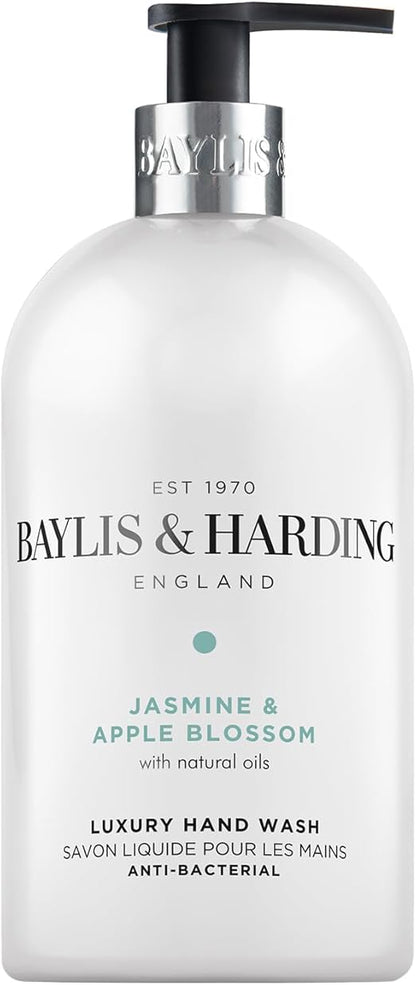 Baylis & Harding Jasmine and Apple Blossom Anti-Bacterial Hand Wash, 500 ml (Pack of 3) - Vegan Friendly